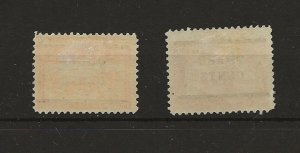 Newfoundland 1920 surcharge 3c  sg.146-7  MH 