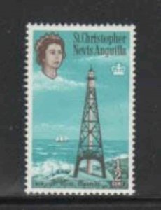 ST. KITTS- NEVIS #145 1963 1/2c NEW LIGHTHOUSE MINT VF NH O.G