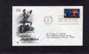 1548 Sleepy Hollow, FDC, ArtCraft addressed