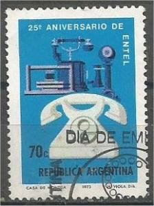 ARGENTINA, 1973, used 70c, Telecommunications system, Scott 1007