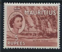 Mauritius  SG 305 Scott #264  red brown 1954 shade MLH see details 