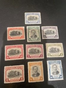 Costa Rica sc C168-C177 MNH+MLH comp set
