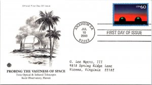 FDC 2000 SC #3409 Keck Observatory - Anaheim CA - Single - J2856