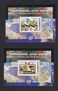 Georgia #394-397  MNH  2006  Europa  sheets anniversary Europa stamps . 2 scans