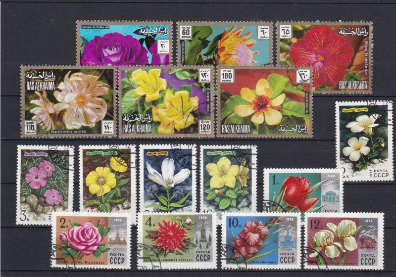 Flora Flowers Plants Stamps Ref 23992