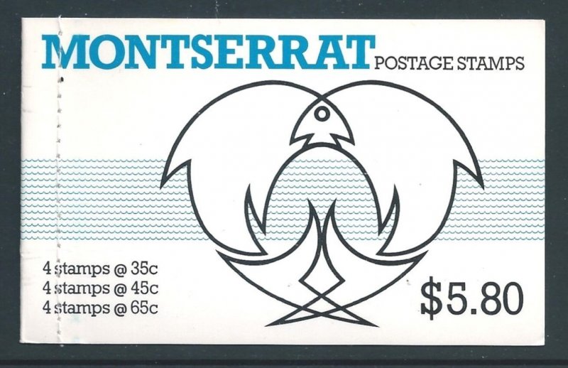 Montserrat #450,51,53 NH 1981 Fish Complete Booklet of 3 Panes