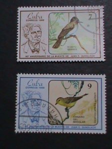 CUBA-VERY OLD CUBA-LOVELY BEAUTIFUL BIRDS STAMPS USED-VF WE SHIP TO WORLD WIDE