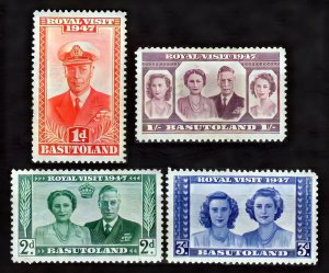 Basutoland 1966 Sc#35/38 ROYAL VISIT Set (4) MLH