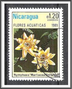 Nicaragua #1116 Aquatic Flowers CTO NH