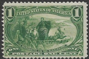 US 285  1898   1 cent   fine mint   hinged