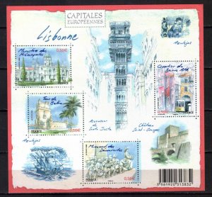 FRANCE STAMPS, 2009. EUROPEAN CAPITALS - LISBON. SHEET MNH