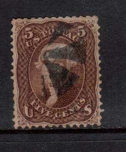 USA #95 Very Fine Used With Wedges Cancel & Few Irregular Perfs