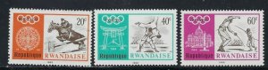 Rwanda 266-68 MNH 1968 issues (an8899)