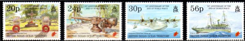 BR. INDIAN OCEAN TER 163-166 MNH SCV $10.75 BIN $6.45 SHIPS