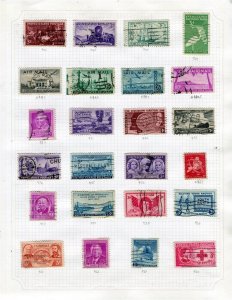 USA; 1947-49 fine early run of used values on cat numbered album page