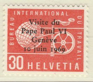 Switzerland Official Int. 1969 Bureau Labor 30c MNH** Stamp A21P33F6180-