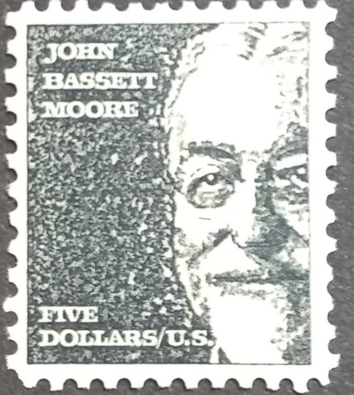 U.S.# 1295 John Bassett Moore $5.00, MNH. #2