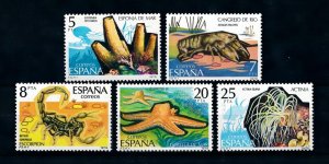 Spain MNH Set Of Marine Life 1979