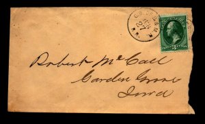 1800s C. B. OF B & M. R. RR RPO Cover / Tiny Cnr Crease Towle Unlisted - L22525