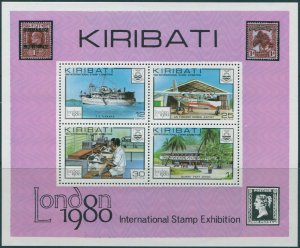 Kiribati 1980 SG116 Stamp Exhibition London MS MNH