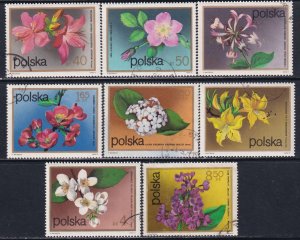 Poland 1972 Sc 1935-42 Native Flowering Shrubs Stamp CTO