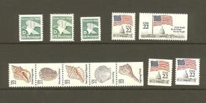 US Scott # 2111 - 2121 Regular Issues MNH 1985