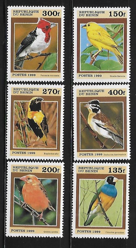 Benin 1999 Birds Sc 1120-1125 MNH A98