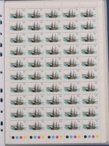 AUSTRALIA ANTARCTIC TERR 1979 Ships Part sheets. MNH **. SG ex 38-51 cat £430.