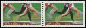 US 3397 Summer Sports 33c horz pair (2 stamps) MNH 2000