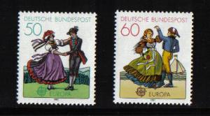 Germany  #1349-1350  MNH  1981 Europa