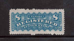 Canada #F3 XF/NH Sealed Tear At Right