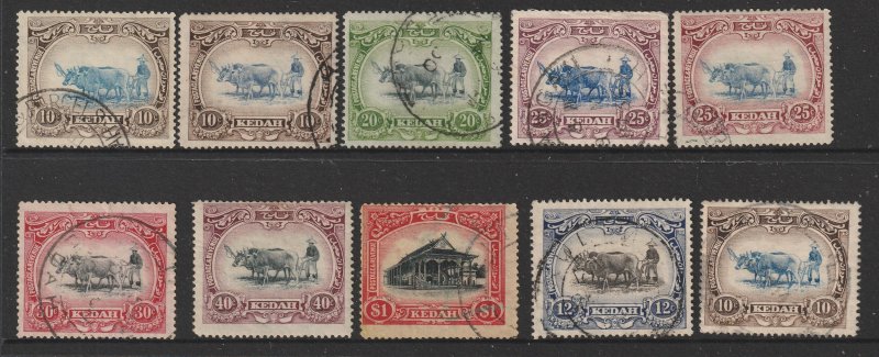 Kedah (Malaysia) a small lot of used  earlies