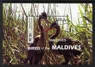 MALDIVES - 2007 - Migratory Birds, Purple Heron-Perf Min Sheet-Mint Never Hinged