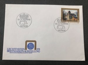 Liechtenstein scott#650 cover for the 1978 stamp exhibition