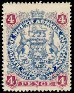 RHODESIA SG70, 4d ultramarine & claret, M MINT. Cat £35.