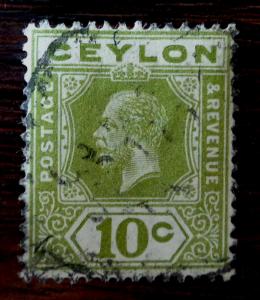 CEYLON-EARLY STAMP! gb uk M3