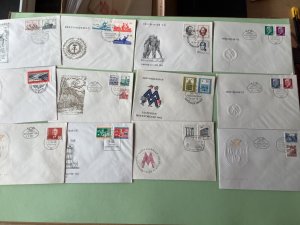 German Democratic Republic 1st day  postal covers  12 items Ref A2227