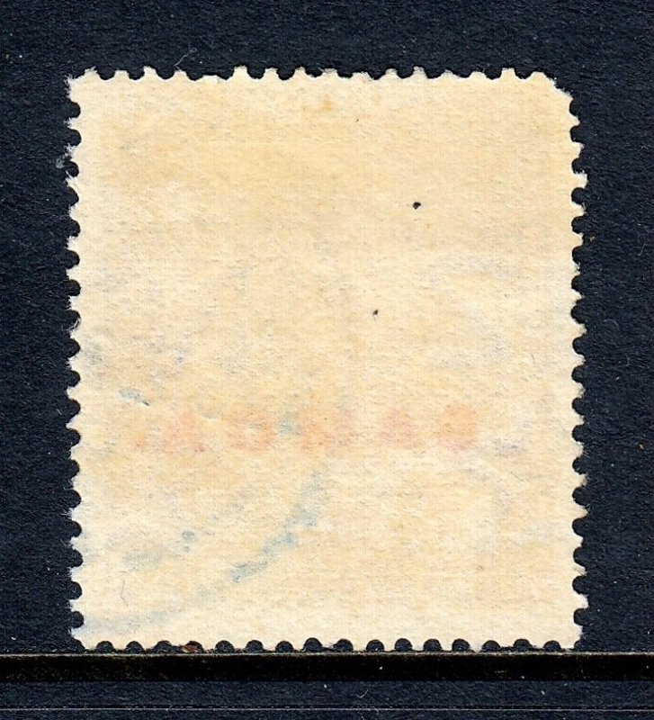SAMOA — SCOTT 155 — 1926 3/- DEEP VIOLET WITH SAMOA OVERPRINT — USED — SCV $50