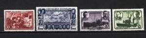 RUSSIA/USSR 1940 SHIPS/ICEBREAKERS SET OF 4 STAMPS MLH