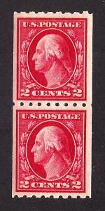 411 Mint,OG,NH... Pair... SCV $55.00