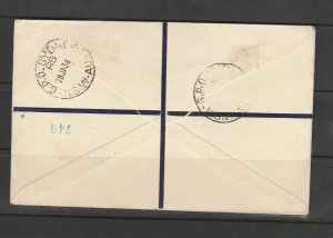 British Solomon Islands 1937 Coronation on Wingfields cover to UK, Registered, 