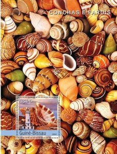 Guinea - Bissau 2004 - Shells & Lighthouses s/s, Y&T 217, Michel 2803/BL468