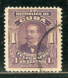 Cuba - telegraf stamp 1 Centavo, Y&T # 82, used