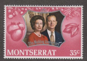 Montserrat 286 Silver Wedding Issue 1972