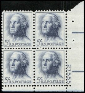 US #1213 WASHINGTON MNH LR PLATE BLOCK #27555