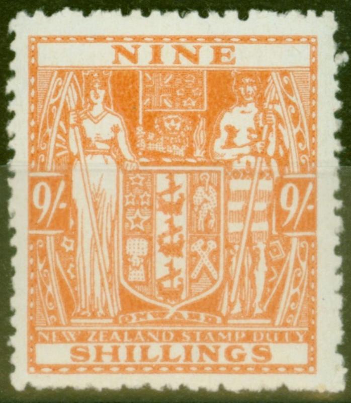 New Zealand 1946 9s Brown-Orange SGF200 V.F MNH