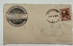 United States, Sc. #210 on cover flap w/ fancy cancel
