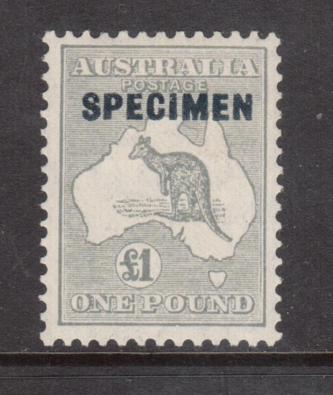 Australia #128sp Very Fine Mint With Specimen Overprint