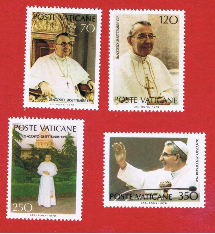 Vatican City #641-644  MNH OG  John Paul l   Free S/H