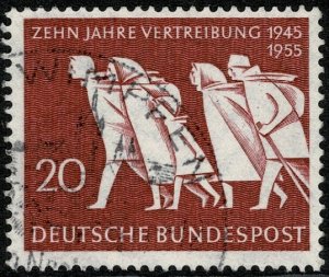 GERMANY 1955 10th ANNIV of EXPULSION ODER-NEISSE USED (VFU) SG1141 P.14 SUPERB